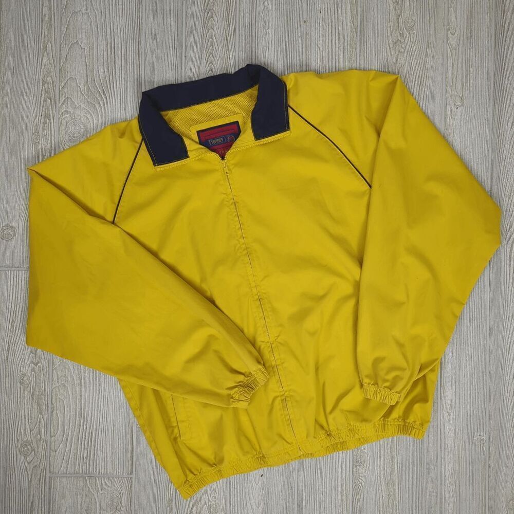 Vintage Twenty X by Wrangler Men’s XXL 2XL Yellow Outerwear Windbreaker Jacket